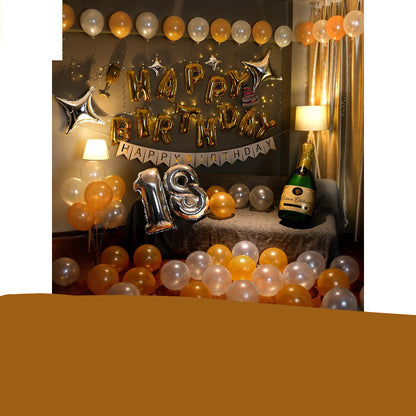 Happy Birthday Party Arrange Balloon Decoration Ball