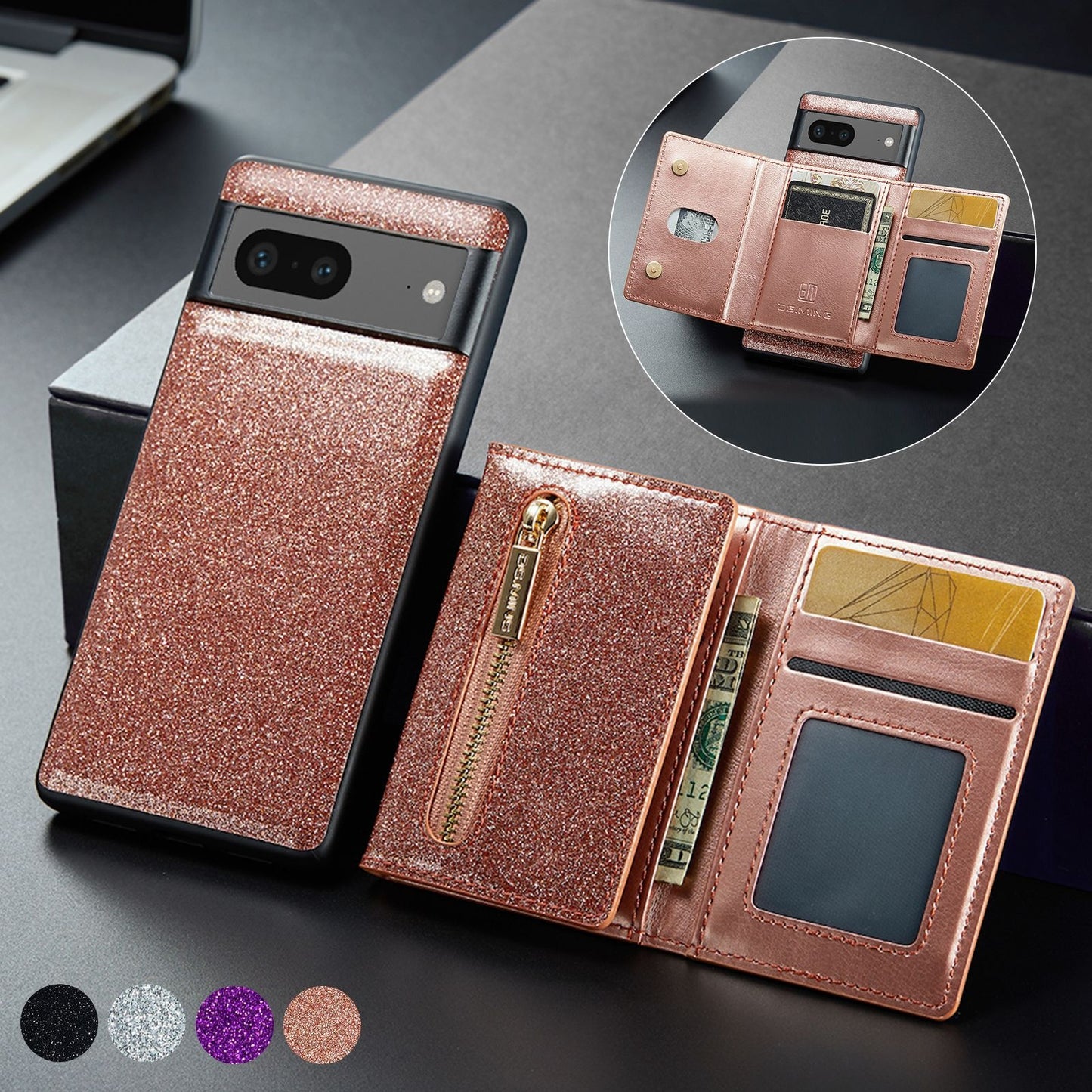 Magnetic Card Holder Protective Case Phone Case Leather Case