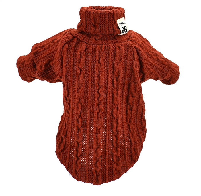 Pet Turtleneck Knitted Sweater Winter Dog Cat Keep Warm