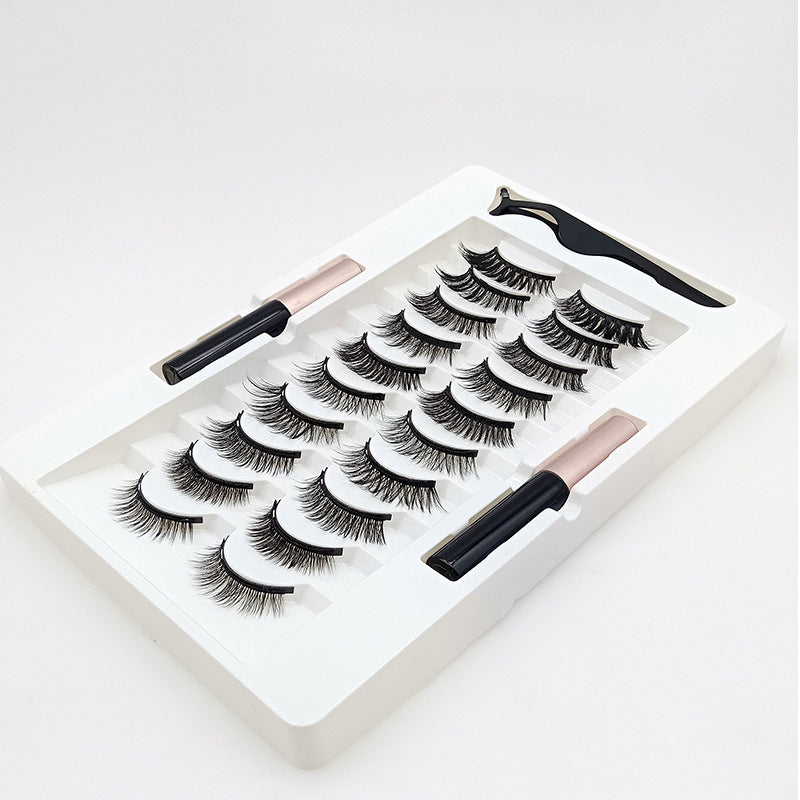 10 pairs of magnetic false eyelashes