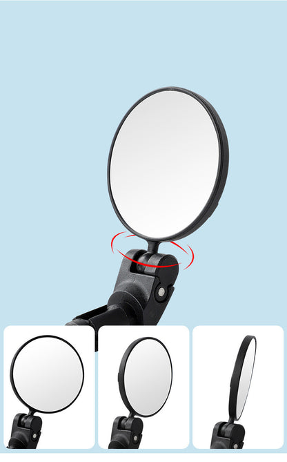 Universal bicycle rearview mirror reflector