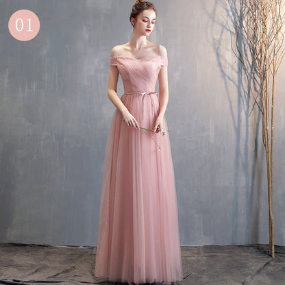 Ladies Fashion Long Simplek Evening Dress