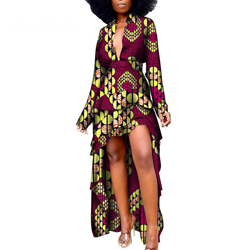 African Ethnic Women'S Dress African Batik Print Dress