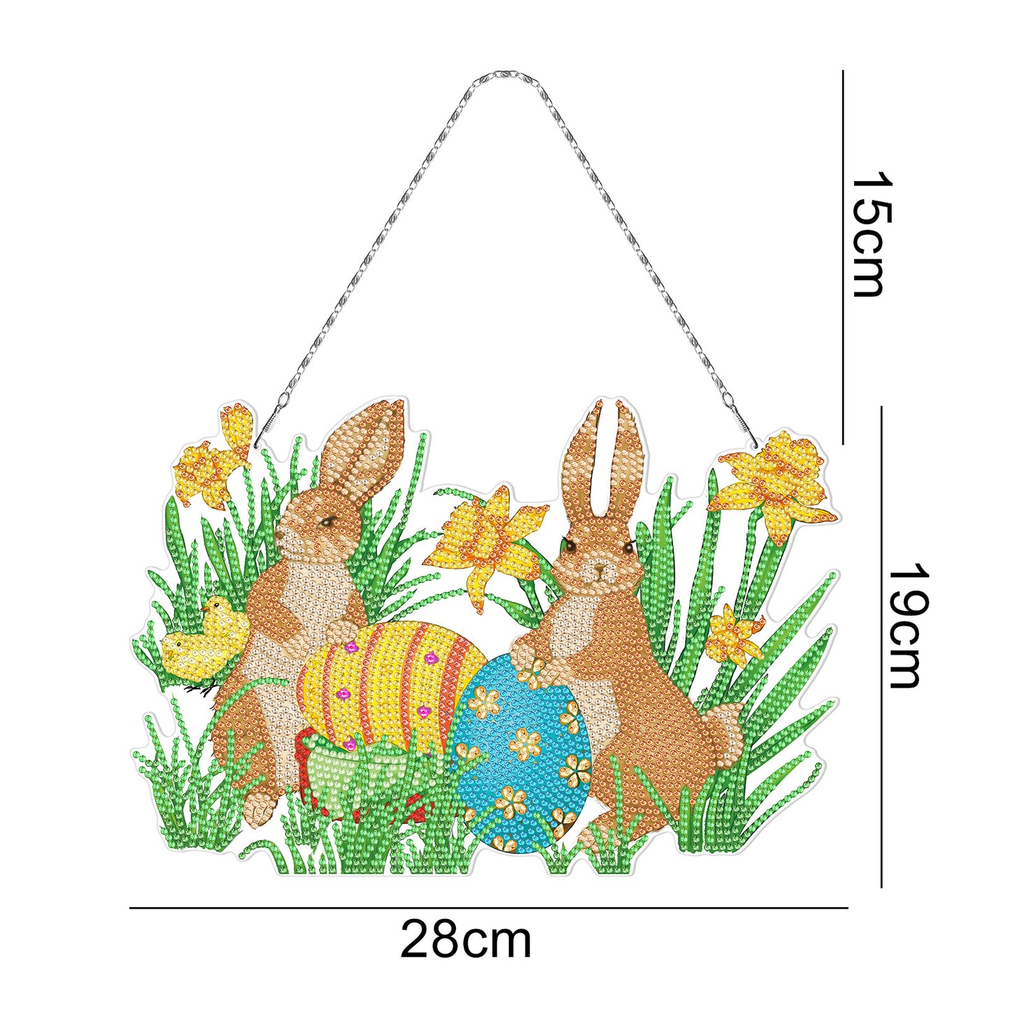 New Easter Bunny Series Decorative Ring Hanging Painting DIY Diamond Painting