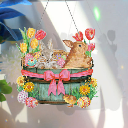 New Easter Bunny Series Decorative Ring Hanging Painting DIY Diamond Painting