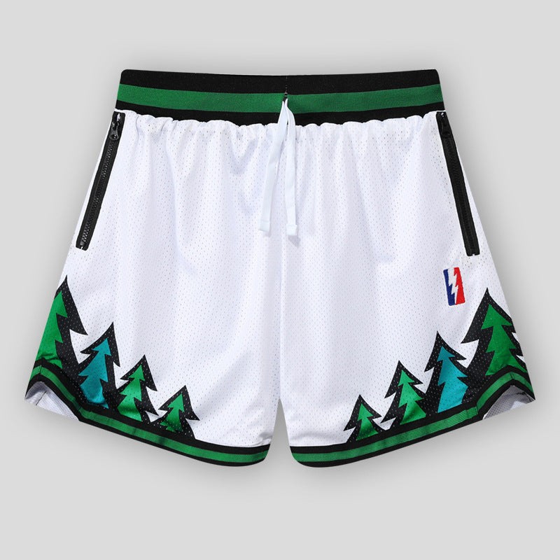 American Basketball Shorts Double Mesh