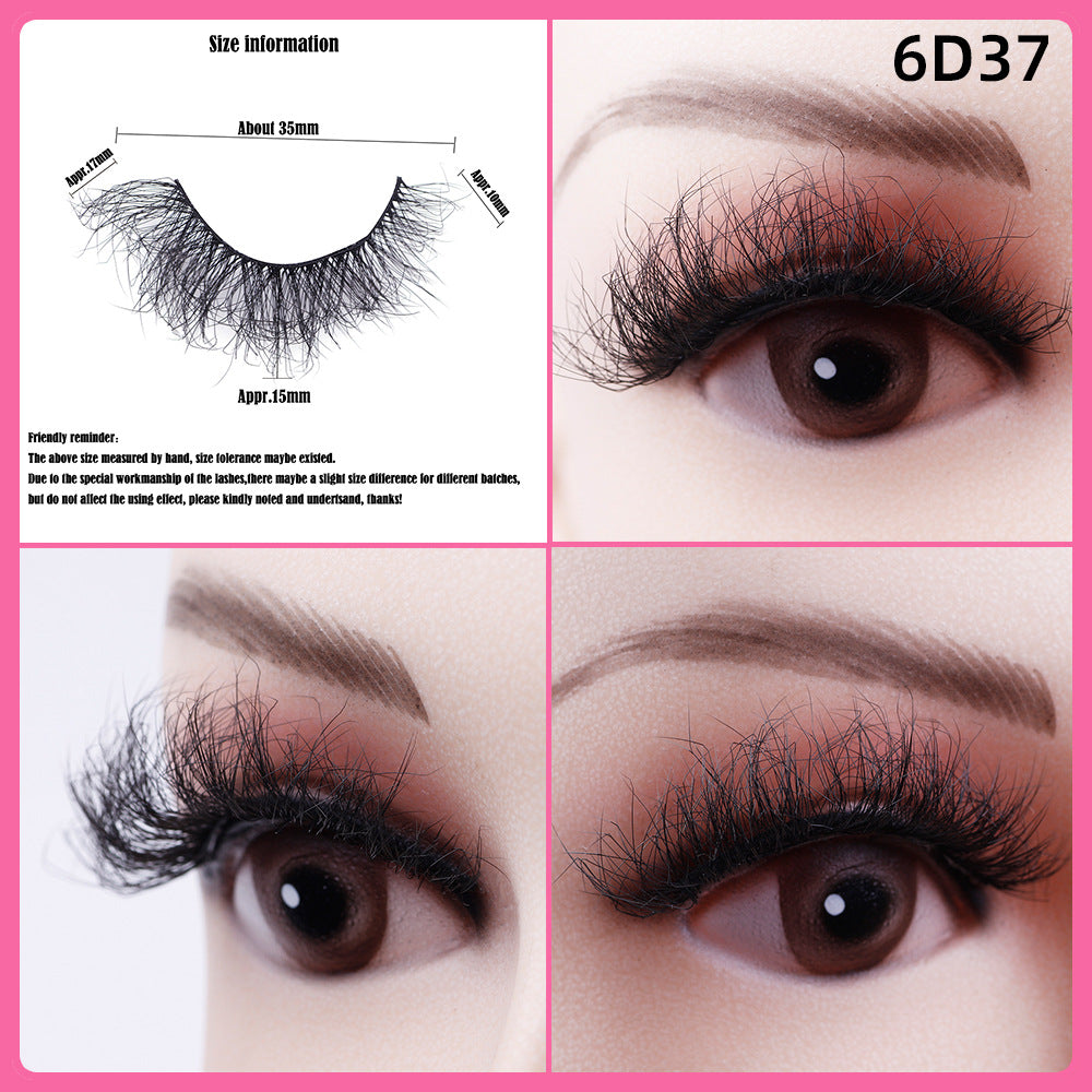 5 Pairs Of Thick False Eyelashes