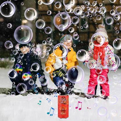 Automatic Fireworks Bubble Machine With Lights Sounds For Kids Outdoor Toys Pro Party Festival Celebrate Bubble Machines