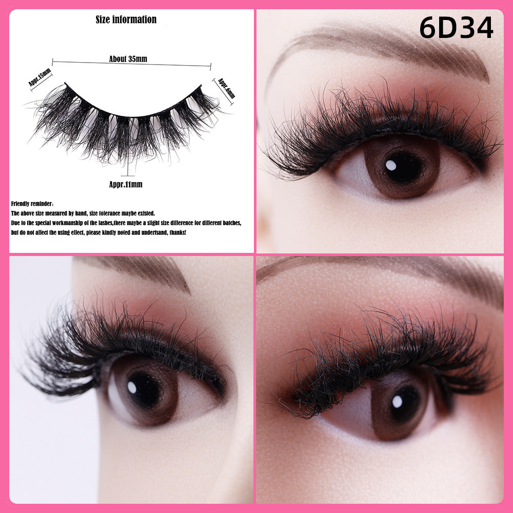 5 Pairs Of Thick False Eyelashes