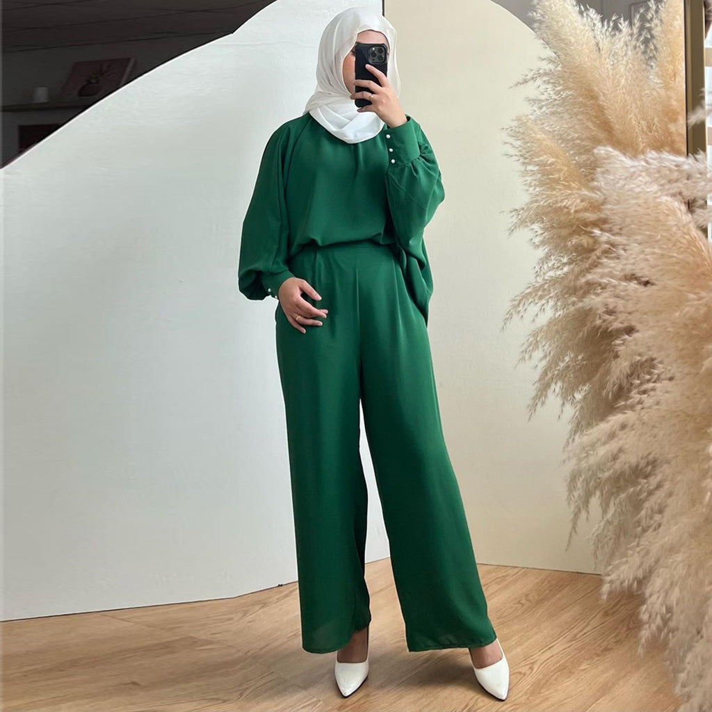 Muslim Loose Leisure Suit Malay Indonesia Two-piece Suit