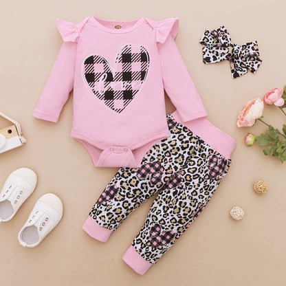 Baby Long Sleeve Jumpsuit Pants Clothing Set