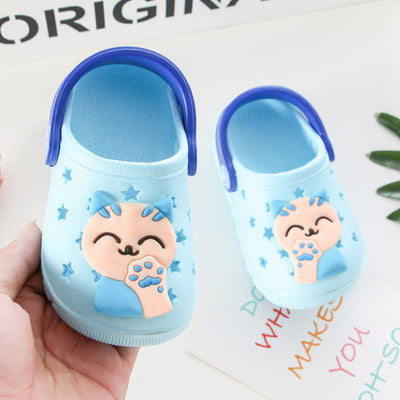 Girls soft bottom lucky cat bathroom slip sandals and slippers