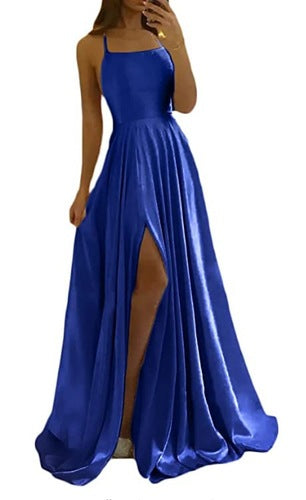 Evening Dress Prom Robe Formal  Simple Split