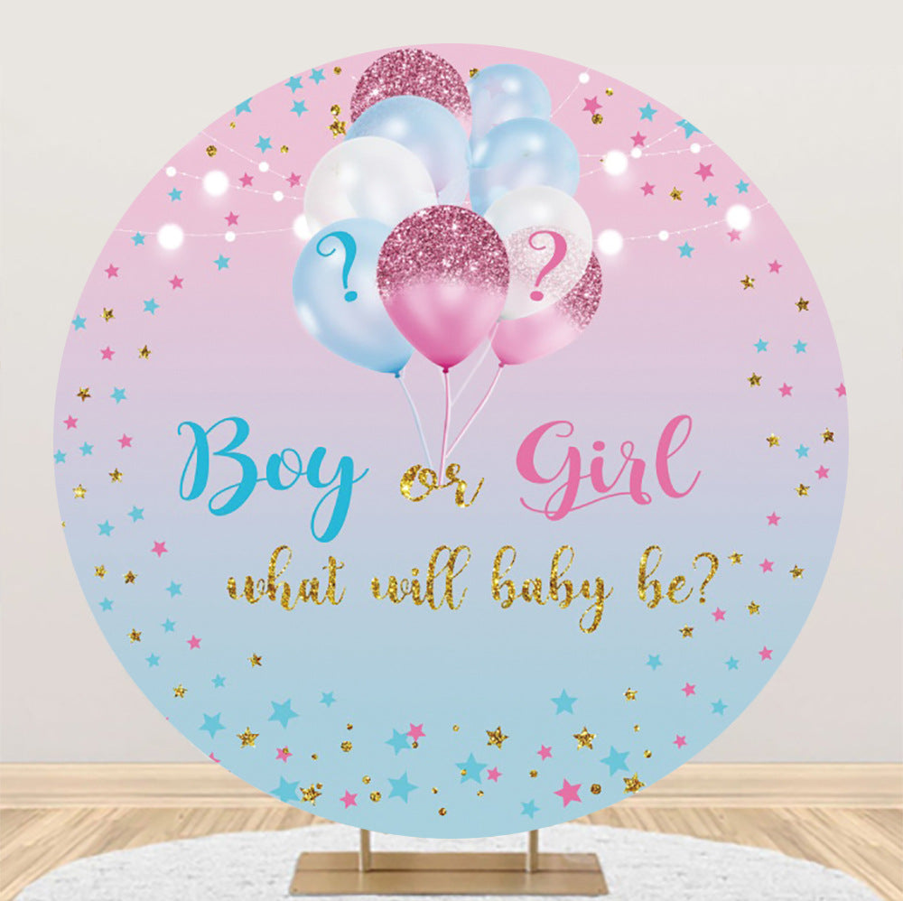 Activity Party Banquet Baby Shower Photo Round Background Fabric