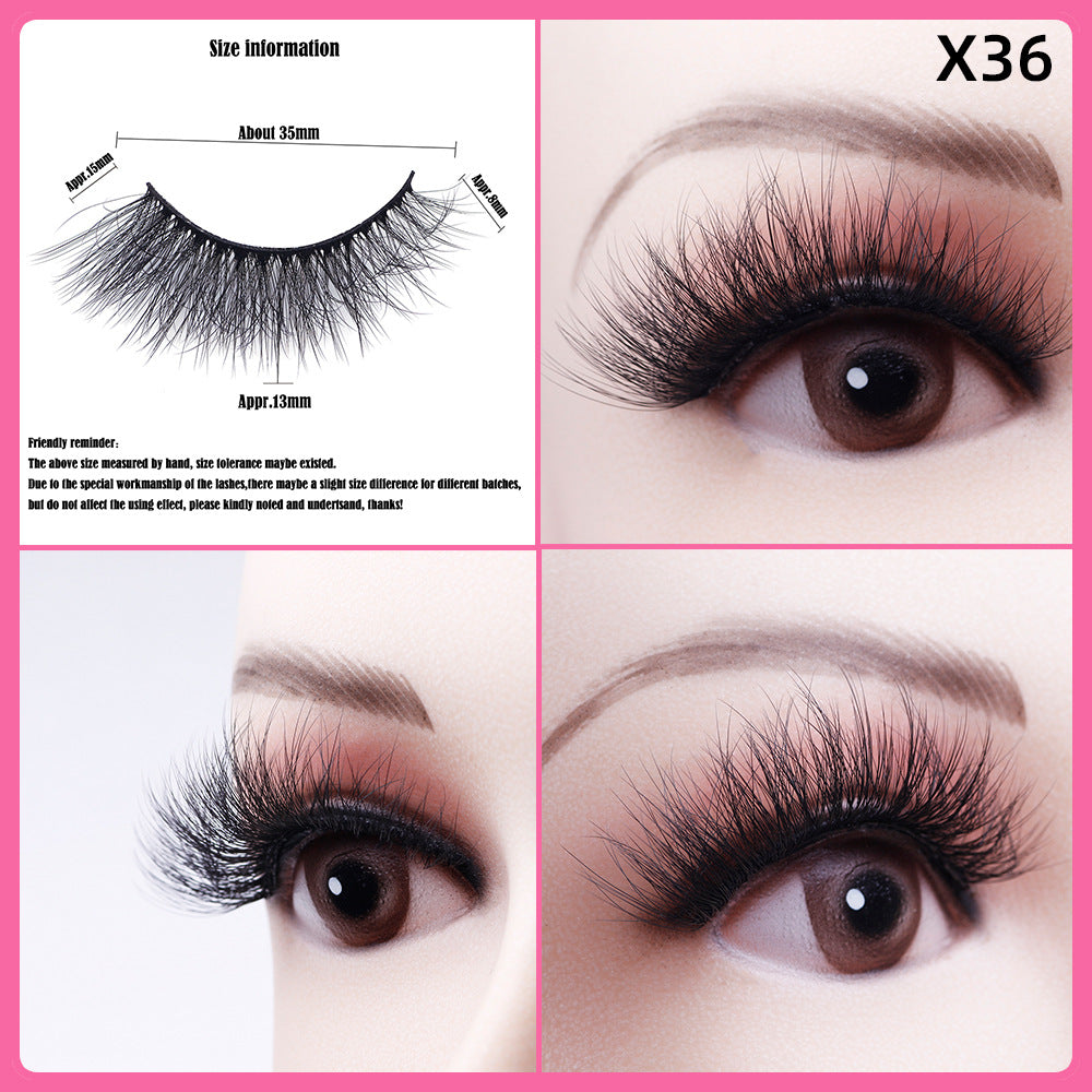 5 Pairs Of Thick False Eyelashes