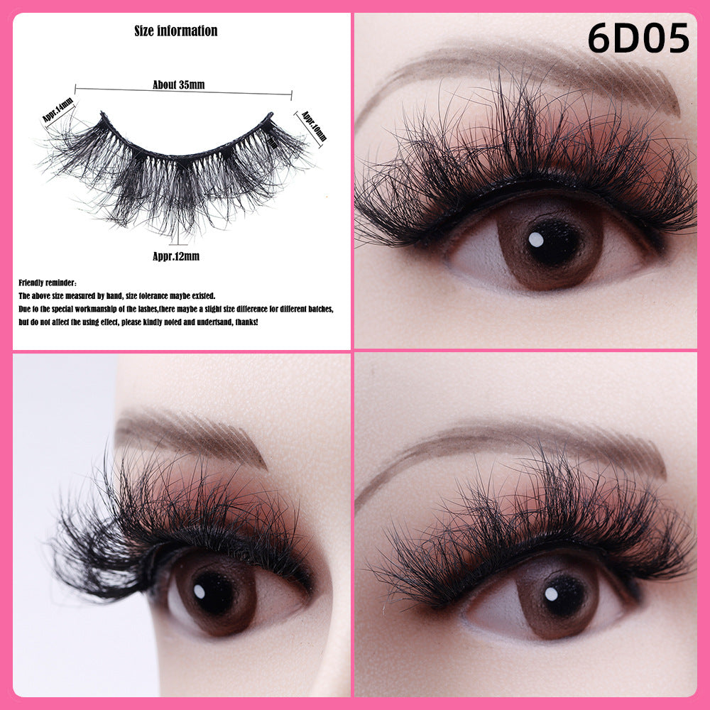 5 Pairs Of Thick False Eyelashes