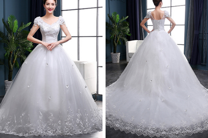 new wedding dress long tail wedding dress bride dress wedding dress