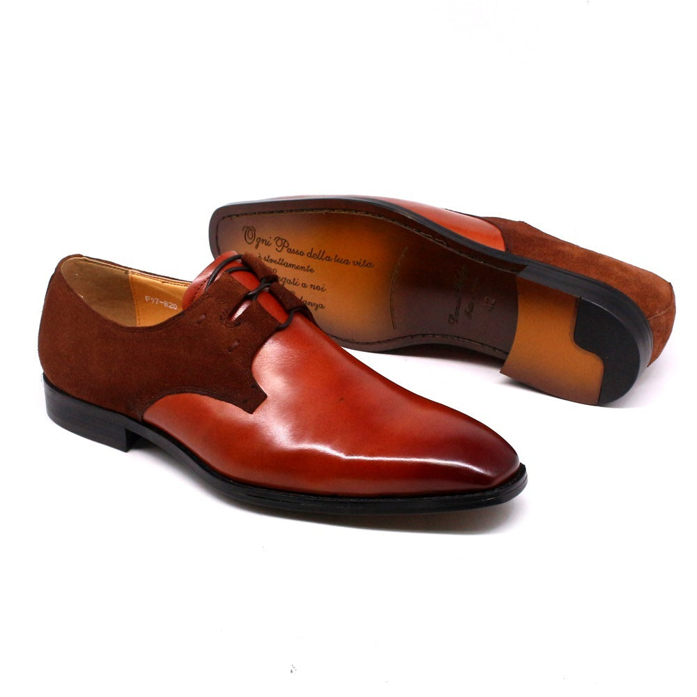 British Style Carved Leather Shoes Business Suit
