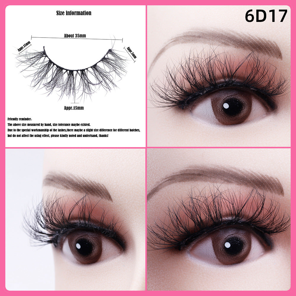 5 Pairs Of Thick False Eyelashes