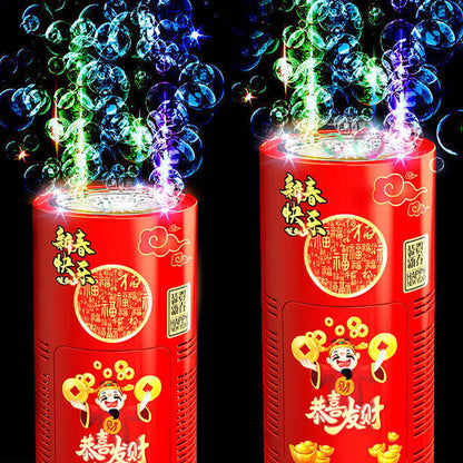 Automatic Fireworks Bubble Machine With Lights Sounds For Kids Outdoor Toys Pro Party Festival Celebrate Bubble Machines