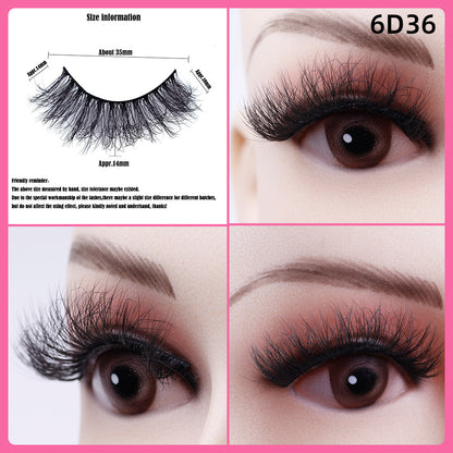 5 Pairs Of Thick False Eyelashes