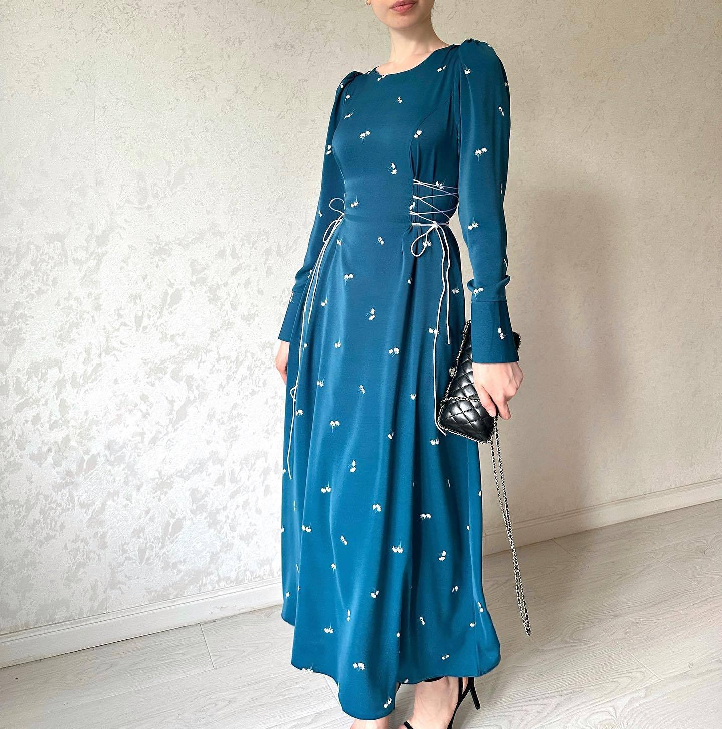 Women's Elegant Long Waist Dress