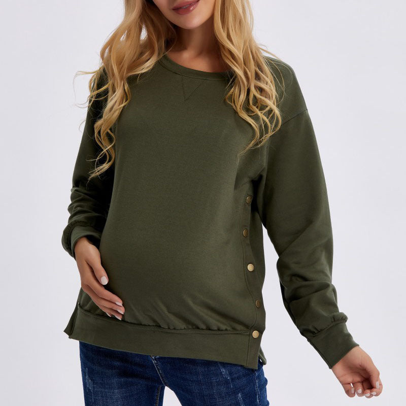 Autumn And Winter New Long Sleeve Maternity Clothing Loose Sweater