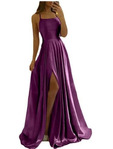 Evening Dress Prom Robe Formal  Simple Split