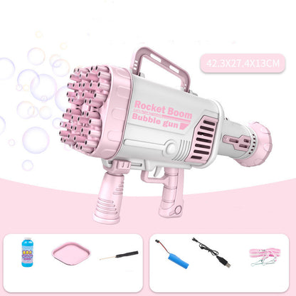 Bubble Machine Bazooka Rechargeable Children's Toy Couple Gift