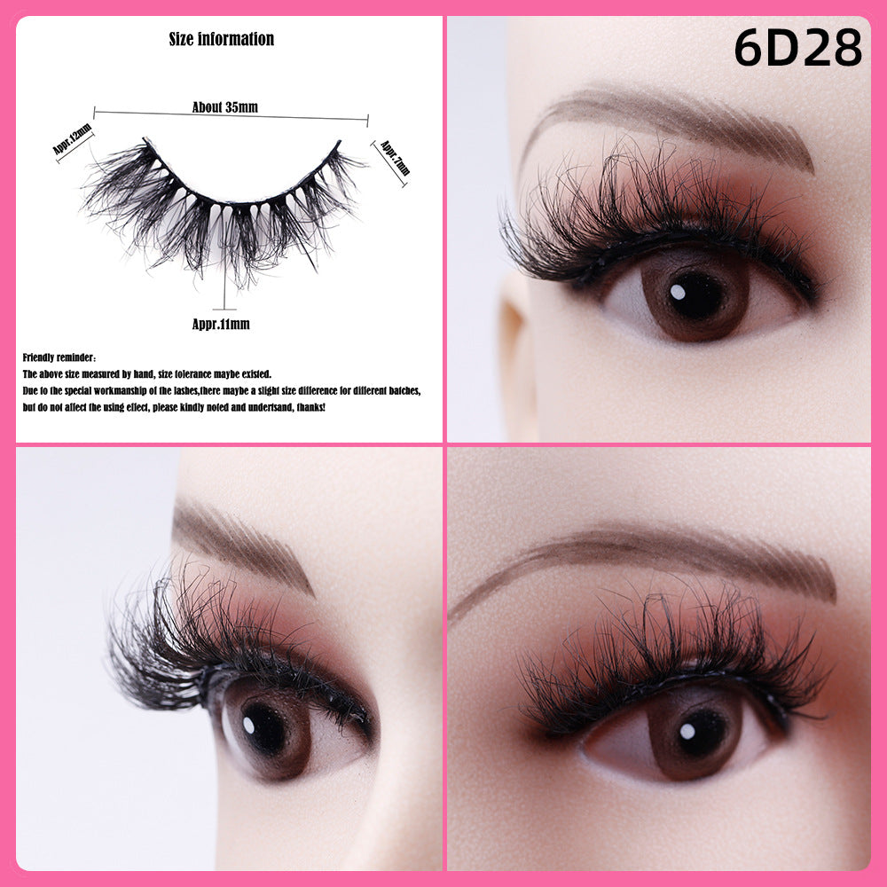 5 Pairs Of Thick False Eyelashes