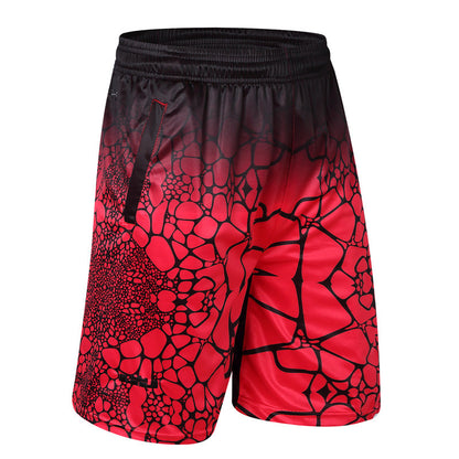 Casual Hip-Hop Basketball Pants Shorts Men's Loose Plus Size Five-Point Pants