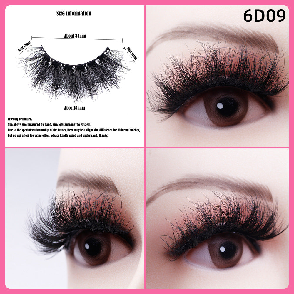 5 Pairs Of Thick False Eyelashes