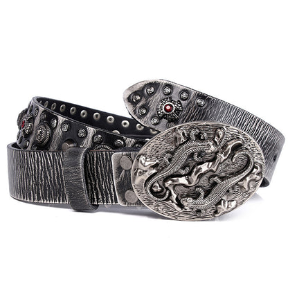 Punk Rivet Man Belt Show Trim Lady