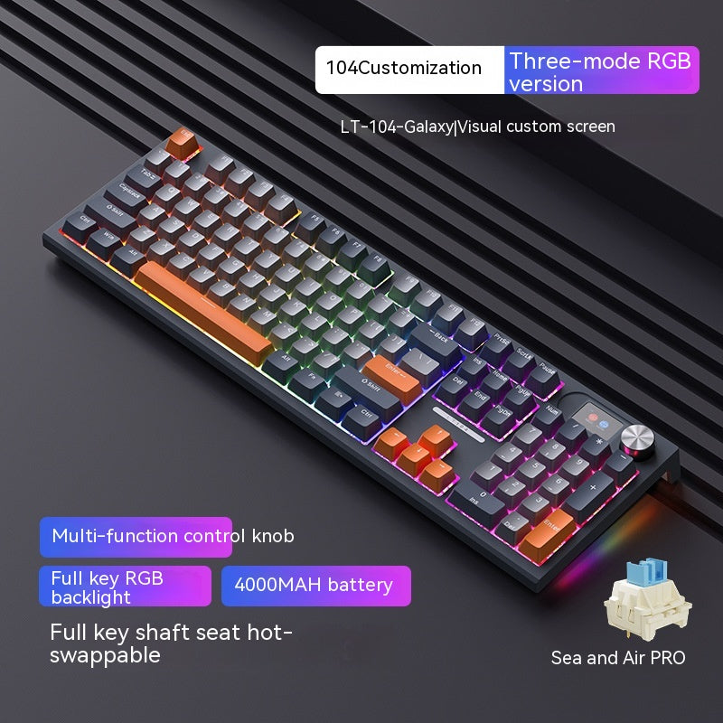 Bluetooth Wireless Three-mode Mechanical Keyboard