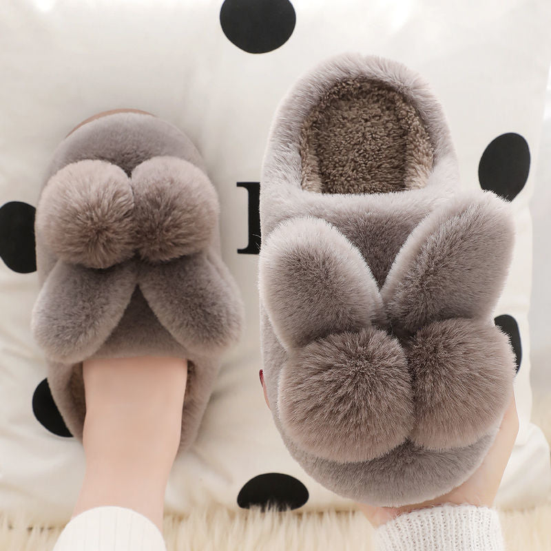 Women's Winter Platform Non-slip Warm Cute Interior Home Plush Shoes