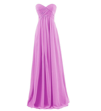 Tube Top Chiffon Long Prom Dinner Dress