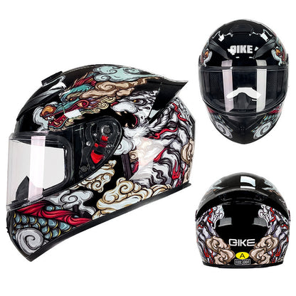 Men's And Women's Winter Personality Motorcycle Helmet