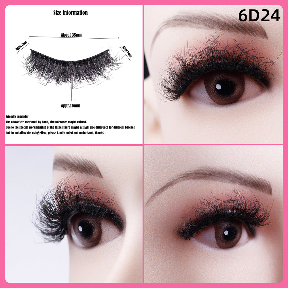 5 Pairs Of Thick False Eyelashes