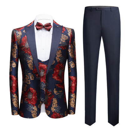 Men's Business Casual Business Host Wedding Suits