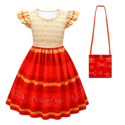 Children's Fly Fly Sleeve A-line Skirt Bag