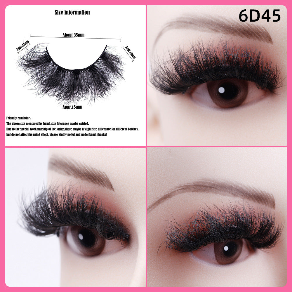 5 Pairs Of Thick False Eyelashes