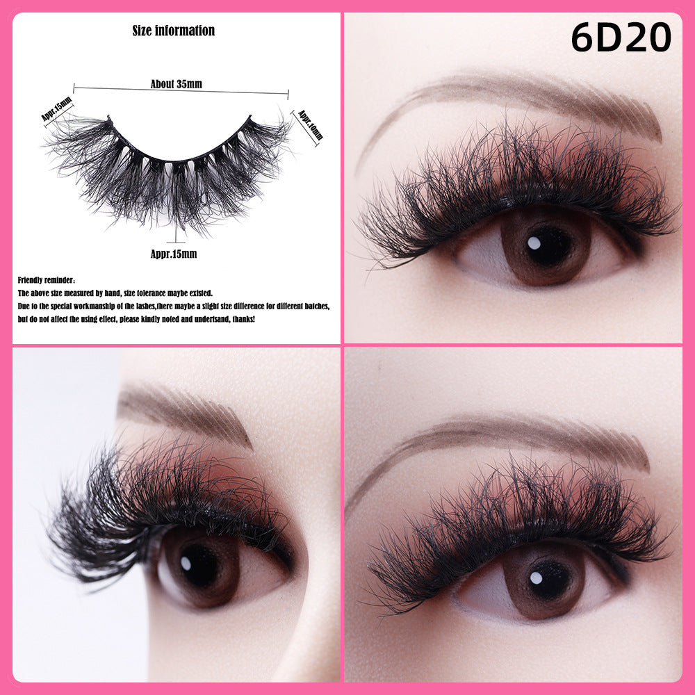 5 Pairs Of Thick False Eyelashes