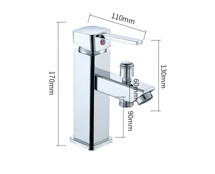 Home Bathroom Dual-purpose Washbasin Hot And Cold Single-hole Faucet Shower