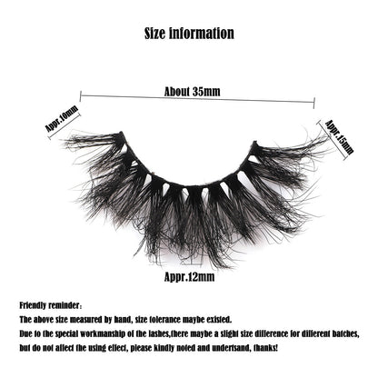 5 Pairs Of Thick False Eyelashes