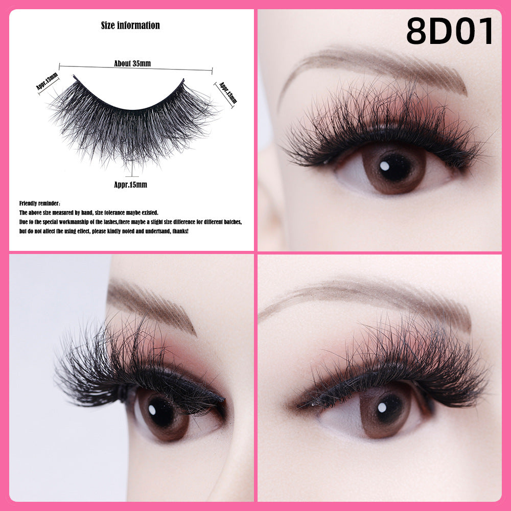 5 Pairs Of Thick False Eyelashes