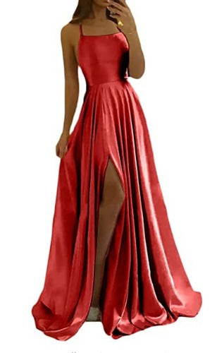 Evening Dress Prom Robe Formal  Simple Split