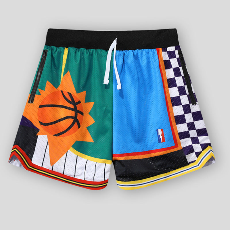 American Basketball Shorts Double Mesh