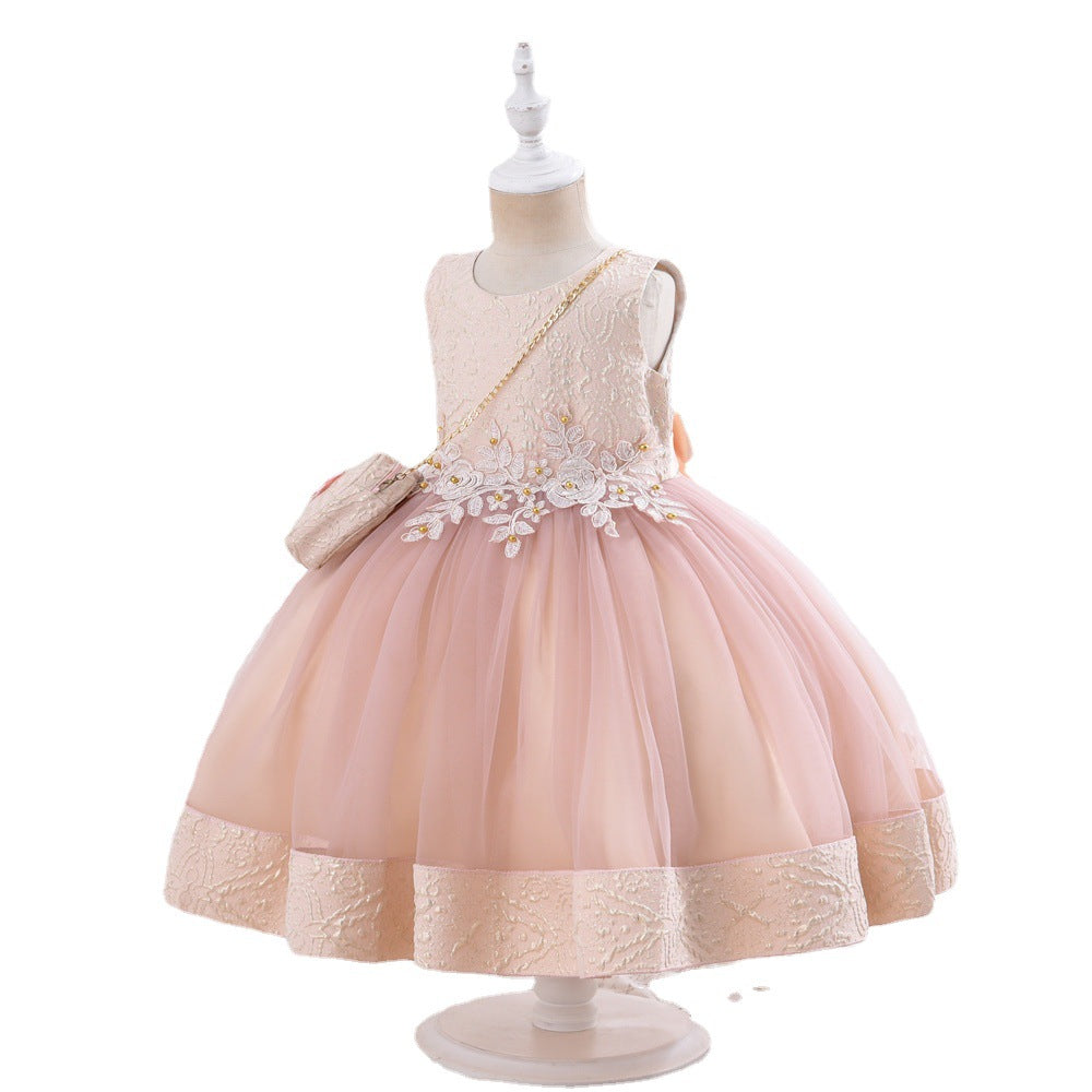 Pettiskirt Costume For Piano Performance Girl Autumn And Winter Long Sleeve Two-piece Suit