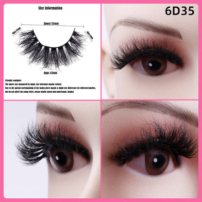 5 Pairs Of Thick False Eyelashes