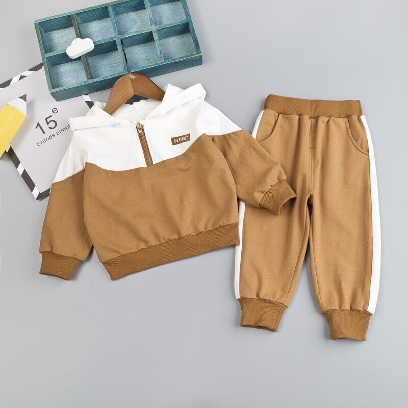 Autumn Children's Clothing New Children's Hooded Sports Suit